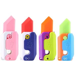 Divertente stampa 3D Ravanello coltello Pinza a mano Avambraccio Dito Ansia Giocattolo antistress Agitarsi Giocattoli per bambini Adulti