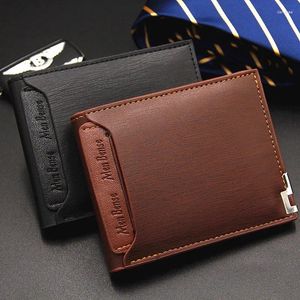 Brieftaschen Menbense Männer PU Leder Brieftasche Vintage Münze Geldbörse Halter Kurze Bifold Mini Clutch Tasche für Geschenke