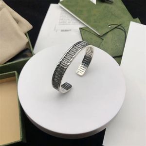 New Luxury Bangles Designer Bracelet Open Fashion Personality Bracelets High Quality Silver Plated Jewelry Supply241B