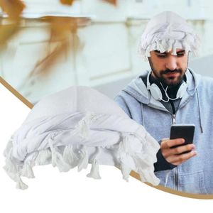 Basker män kvinnor huvudduk hatt elastisk turban fashionabla hoppstil för satinfodrad bandana med twist remmar