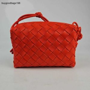 BottegassVenetas Bags Loop Mini Ring Apple Candy Red Leather Shoulder Bag New Product