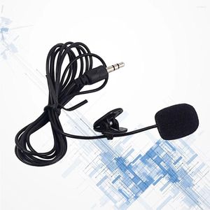 Microphones Mini Microphone Portable Clip-on 35mm Plug For MP3 Phone Computer Tablet (Black)