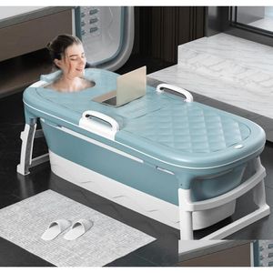 Badewannen 138M Große Badewanne ADT Kinder Faltwanne Mas Badefass Dampfende Dualuse Baby Home Spa Sauna 2Size4688061 Drop Deliver DHPN5