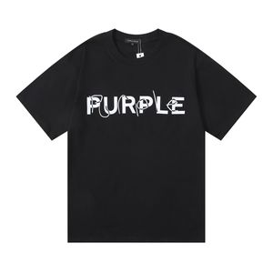 Brand tshirt designer purse 2023ss T-Shirts Color Printed purple shirt Cotton Loose Casual pursue tshirt Men's And Women's Short Sleeved T-Shirt 276