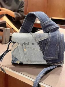 Крестовая джинсовая сумка готическая кошелька сумочки на плече