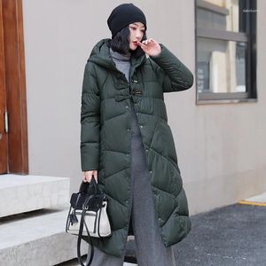 Trench da donna 2023 Parka invernale da donna caldo piumino imbottito in cotone giacca casual femminile allentata cappotto imbottito in cotone