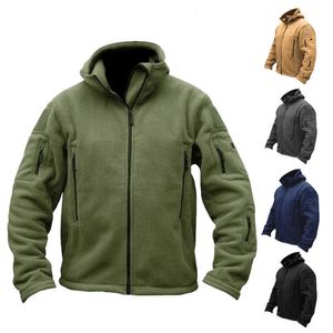 Mens Hoodies Sweatshirts Moda Taktik Rekon Polar Ceket Full Zip Ordusu Erkekler Savaş Sıcak Gündelik Kapüşonlu Dış Giyim Ceket 231018