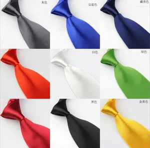 Bow Ties 1000pcs Fashion Candy Color 8cm Silk Like Slim Tie/Skinny Neck Tie 50 For Choose