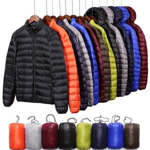 Mens Down Parkas Winter Autumn men Ultralight Jacket White Duck Coat Men Jackets Male Casual down jacket Warm Parka 6XL 231018