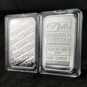 10st/parti 1 oz Johnson Matthey Silver Bars Bdmnu