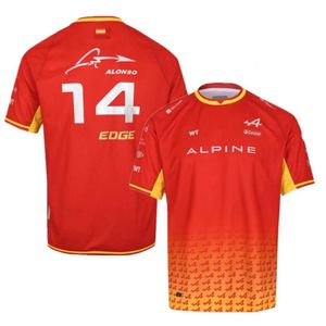 ALP T-shirty F1 Alpine Men's Formuła 1 Polo koszulki Pit Grand Prix Motocykl Szybki suchy ubrania w 63C173E