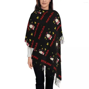 Scarves Mafalda Butterflies Scarf For Women Winter Warm Pashmina Shawls And Wrap Long Shawl Daily Wear