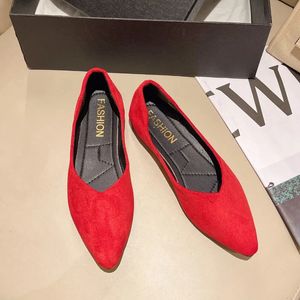 Dress Shoes Womens Flat Plus Size Beautiful Color Knitted Elastic Comfortable Soft Spring and Autumn Single 231019