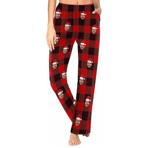 Anpassade pyjamas byxor personliga jul sömnkläderbottnar för kvinnor xs-xxl