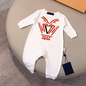 V Luxury Designer Baby Rompers Newborn Sets New Born Jumpsuits Brand Girls Boys Clothes Romper Overalls Jumpsuit Kids Bodysuit For Babies d8