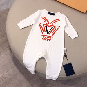 V luksusowy projektant baby rompers nowonarodzone zestawy noworodka Jumpsuits marka dziewcząt chłopcy ubra