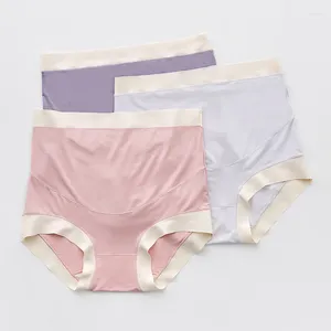 Underpants Pregnant Women's Underwear: Large Size High Waist Abdomen Support Third Trimester Middle Traceless Modal Cotton