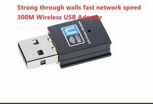 300M 2,4G Adapter WiFi USB RTL8192EU WiFi Dongle 802.11 B/G/N Adapter sieci bezprzewodowej dla PC Laptop TV Universal