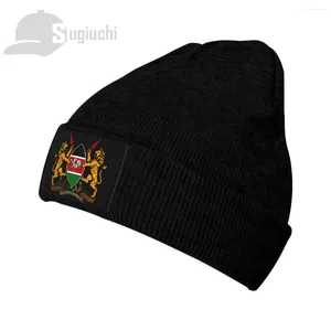 Берец Эмблема Кении Страна Топ печатный печать мужчины женские унисекс вязаная шляпа Зимняя осень шапочка теплый капот теплый капот