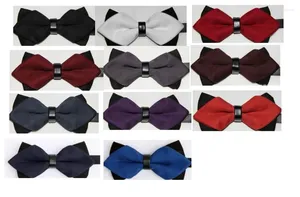 Laços 200 pçs/lote moda masculina algodão canto design bowtie tendência clássica para negócios de casamento