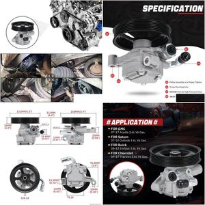 Strömstyrningspump 20954812 20976855 25775403 25803117 15285501 För Buick Enclave Chevrolet Traverse GMC Acadia 3.6L 07-17 Drop Del Del Del Del Del Del del