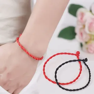 Charme Pulseiras Simples Pulseira de Corda para Homens Red String Mulheres Lucky Pulseira Amigo Presentes