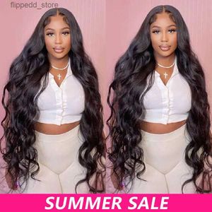 Synthetic Wigs Body Wave Lace Front Wigs 13x4 13x6 Hd Transparent Lace Frontal Wig Glueless Lace Front Human Hair Wigs For Black Women T Remy Q231019