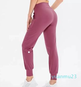 lu Frauen Yoga Neunte Hosen Laufen Fitness Jogger Weiche Hohe Taille Elastische Damen Jogginghose Farben