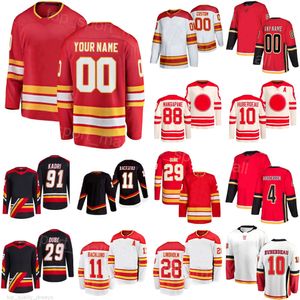 Mężczyzna młodzież kobieta hokej 28 Elias Lindholm Jerseys Heritage Classic 91 Nazem Kadri 11 Mikael Backlund 10 Jonathan Huberdeau 4 Rasmus Andersson 29 Dillon Dube Reverse