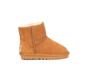 Kids Bailey 2 łuki Buty oryginalne skórzane małe dzieci śnieżne buty solidne botas de nieve zimowe dziewczęta obuwie maluch dziewczyn buts133