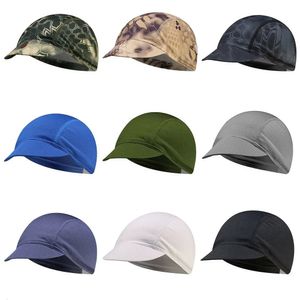 Ciclismo Caps Máscaras Novo Ciclismo Cap Chapéu de Bicicleta com Viseira Proteção UV Sun Block Headwear para Homens Mulheres Road Bike Head Caps Capacete Liner 231019