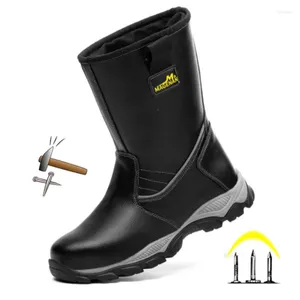 Stiefel High Top Outdoor Wasserdicht Rutschfeste Arbeitssicherheitsschuhe Herren Sneakers Stahlkappe Unzerstörbar Elektroschweißen