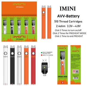 Top Factory direct sales AVV Vapes Battery for 510 Thread Pod Vape Pen Cartridges in Display Box AVV 350mAh 650mah 510mah Variable Voltage Wholesale Price Instock