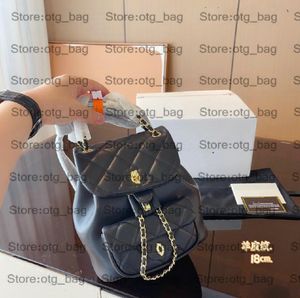 Mini Duma Backpack Women torebka torebka luksusowy kawior plecak na ramię krzyż body torebki torebki karty kołdry skórzany skórzany łańcuch mini róża torebki