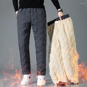 Men's Pants Winter Fleece Men Lambs Wool Warm Trousers Casual Thicken Homme Clothing Big Size Joggers Sweatpants 2023