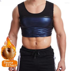 Yoga outfit män formade midjetränare väst batu kostymer termo svett tank tops body shaper bantning underkläder komprimering träning skjorta