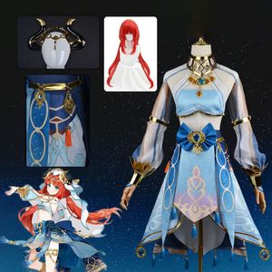 Nilou Cosplay Game Genshin Impact Costume Full Set Uniform Women Wig Heat Resistant Synthetic Anmie Suits Halloween Party Clothecosplay