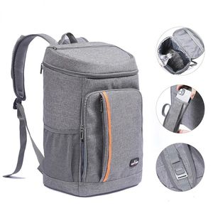 Ice Packs/Isothermic Bags 23L Outdoor Cooler Bag Thermal Backpack Insulated Picnic Lunch Bag Camping Food Drink Refrigerator Bag Leakproof Travel Backpack 231019