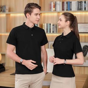 Herren Polos Sommer Baumwolle Revers T-Shirt Poloshirt Individuell bedrucktes Logo Arbeitskleidung Werbehersteller