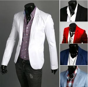 QNPQYX Fashion Blazer Men New Spring Autumn Clothing Candy Colors Blazer masculino Casual Slim Fit Wild terno Men's Suit Jacket