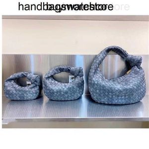 Jodie väskor bottegassvenetas väska 5a fårskinn vävd handgjorda 5a hobo stor storlek nettröd denim underarm bärbar forn7ny