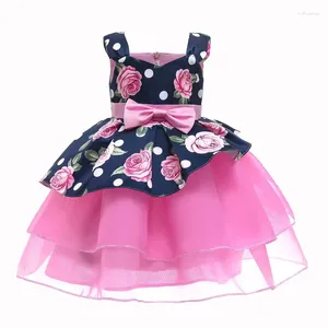 Платья для девочек, оригинальное платье «зебра помни» для больших девочек, платье с принтом роз, детский сетчатый лоскутный джемпер, детский изысканный костюм