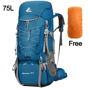 Backpack 75L Camping Backpack Travel Sport Bag With Rain Cover Climbing Mountaineering Trekking Outdoor Rucksack Hiking Bag Shoulder Men 231018