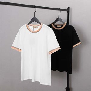 Mens Letter Print T Shirts Black Fashion Designer Summer High Quality Top Short Sleeve Size S-XXL #882315