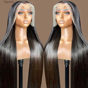 Synthetic Wigs Brazilian Bone Straight Human Hair Wigs 360 Transparent Lace Frontal Wig for Women Lace Front Human Hair Wigs Pre Plucked Wig Q231019