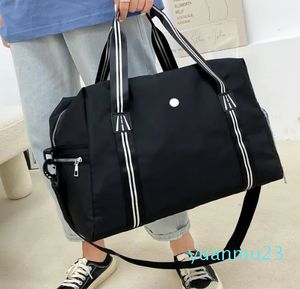 lu Seesäcke Nylon Einfache große Kapazität Schulter Yoga Handtasche Tragbare Workout Gym Damentasche mit Schuhfach