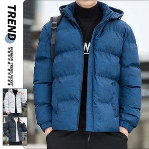 Men's Down Parkas Winter Jackets Autumn 2023 Clothes Coat Oversized Youth Thicken Outwear Cottonpadded Warm Windproof M5xl 231018