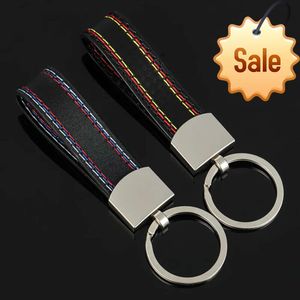 Metal Leather Car Keychain For BMW M Sport M3 M5 GT E46 E39 E60 E90 F10 F30 E36 X6 X5 X3 X1 X7 Key Chain Rings Accessoriess