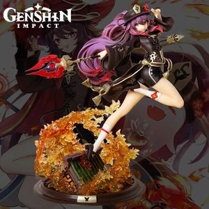 アートアンドクラフトジェンシンインパクト胡taoアニメフィギュアゲーム周辺2次元美容ガール彫像アクションフィギュアコレクションモデルおもちゃ装飾231017