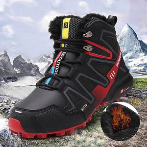 Boots Fashion Warm Hiking Shoes Men Winter Snow Tactical Climbing Mountain Sneakers Combat 2023 231018